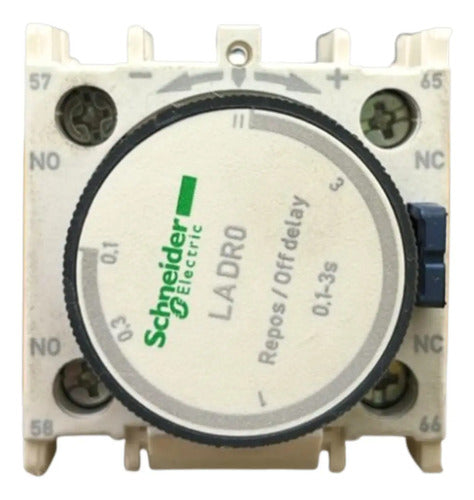 Bloco De Contato Aux Temporiza Ajuste 0,1-3s Ladr0 Schneider 690v