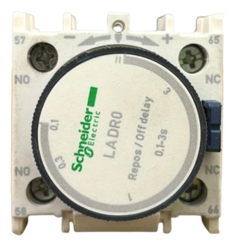 Bloco De Contato Aux Temporiza Ajuste 0,1-3s Ladr0 Schneider 690v