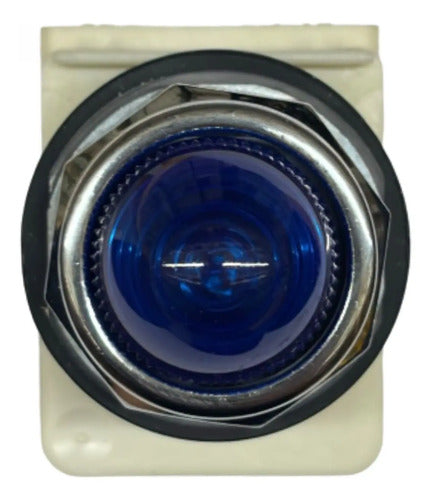 Sinaleiro 30mm Metálico 9001kp38lll9 Azul Schneider Azul 120 Vca/cc