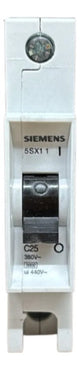 Kit Com 12 Peças: Disjuntor 1p 25a Curva C 5sx1125-7 Siemens