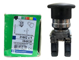 Botão Cogumelo Ø40mm Pt + Bloco 1na+1nf Xb4bc25 Schneider Preto -