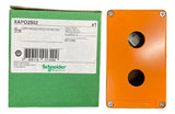 Botoeira Metalica Vazia 22mm 2 Furos Xapo2502 Schneider Laranja