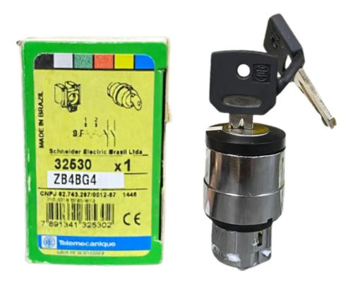 Cabecote Para Comutador 22mm Metalico Zb4bg4 Schneider Preto 0