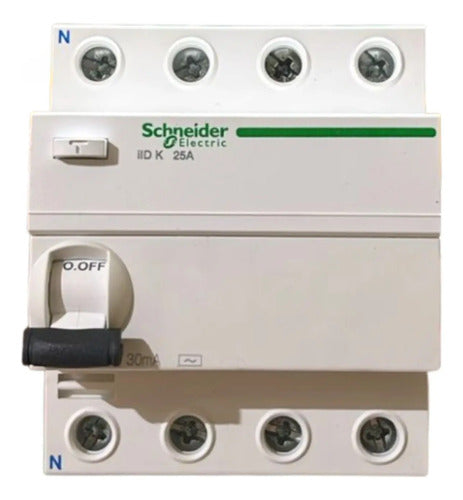 Interruptor Diferencial Residual 4p 25a A9r50425 Schneider