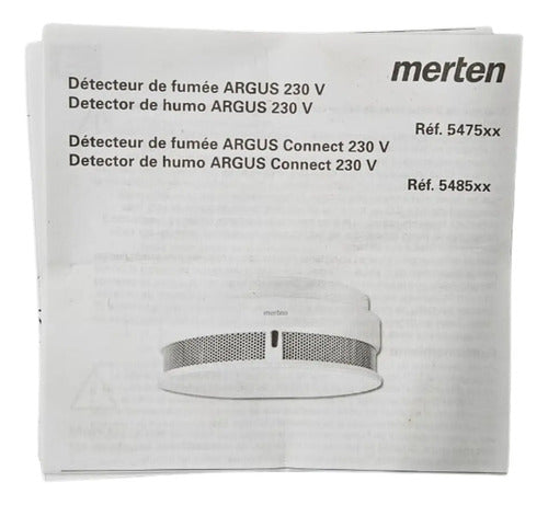 Detector De Fumaça Argus 230v 547520 + Relé 548001 Branco