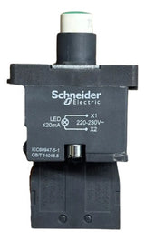 Kit Com 3: Botão Luminoso 1na 220/230vac Xa2ew33m1 Schneider Verde 220vca