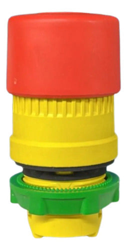 Cabeçote Para Botão 22mm Soco Vermelho Zb5at844 Schneider Amarelo E Vermelho -