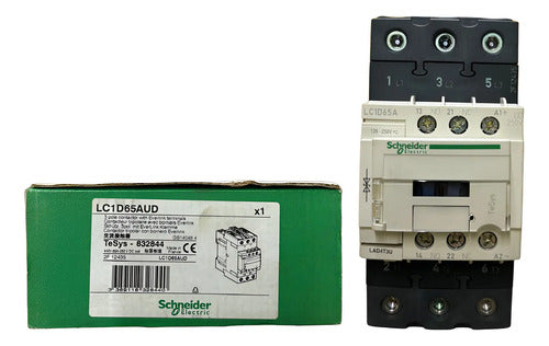 Contator Tripolar 1na+1nf 65a 250vcc Lc1d65aud Schneider 250vcc