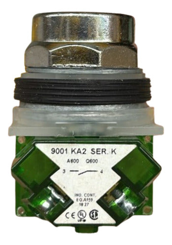 Botão 30mm Metálico A Impulsão Embutido 9001kr2gh5 Schneider
