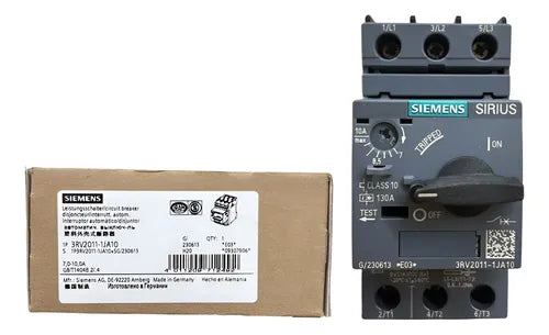 Disjuntor Motor 3rv2011-1ja10 7,0-10,0a Siemens - 50/60hz