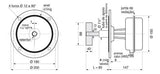 Controle De Nível Cn1328/a 80mm 110vca Coel