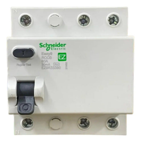 Interruptor Diferencial Ez9 3p 80a 30ma Ez9r33380 Schneider