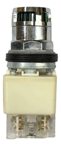 Botão 30mm Metálico 1naf Verde 9001k3l35lggh13 Schneider Verde