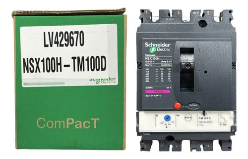 Disjuntor Tripolar 100a Nsx100h-tm100d Lv429670 Schneider