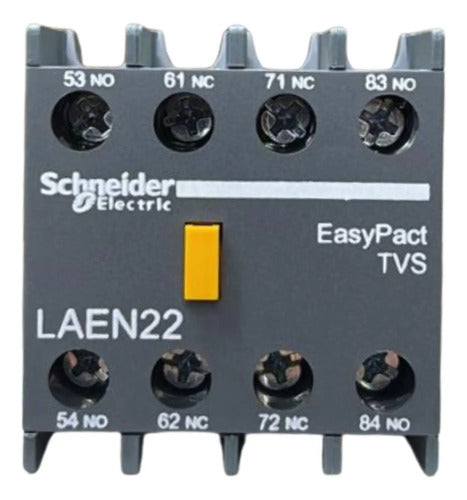 Kit Com 2 Peças: Contato Auxiliar 2na+nf Laen22 Schneider 2na 2nf