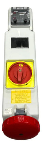 Tomada De Sobrepor 3p+t 63a 380/415v 6h Vm S4506ddr Steck Vermelho