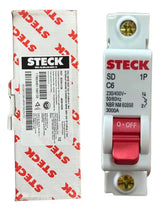 Kit Com 3: Disjuntor Unipolar Sdd61c06 6a Curva C Steck