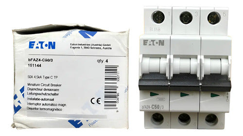 Disjuntor Tripolar Bfaz4-c50/3 50a Eaton