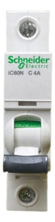 Disjuntor Acti9 Ic60n 1p 4a Curva C A9f74104 Schneider
