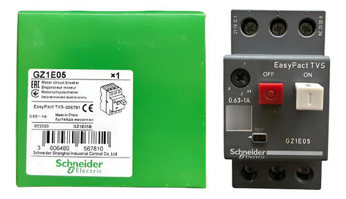 Disjuntor Termomagnético 0,63-1a Gz1e05 Schneider 690v 50-60hz