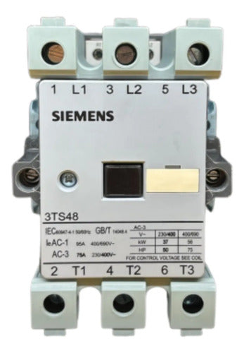 Contator 75a 220v 3ts4822-0an2 2na+2nf Siemens 220v