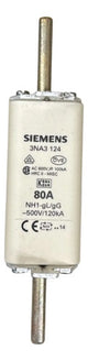 Kit Com 2: Fusível Nh01 Retardado 80a 500v 3na3124 Siemens 500v