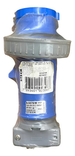 Plug 3p+n+t 16a 200/250v 9h Azul S5079w Steck 250v