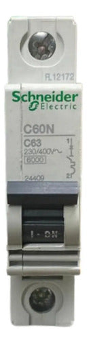 Disjuntor C60n C63 1x63a 24409 Schneider