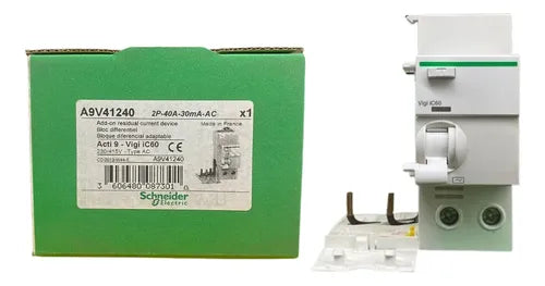 Bloco Diferencial Ic60 2p 40a 30ma 230v A9v41240 Schneider