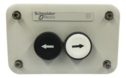 Botoeira 22mm Plastica Com 2 Botoes Xale2221 Schneider Cinza