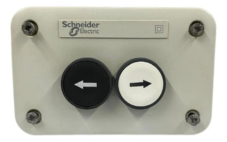 Botoeira 22mm Plastica Com 2 Botoes Xale2221 Schneider Cinza