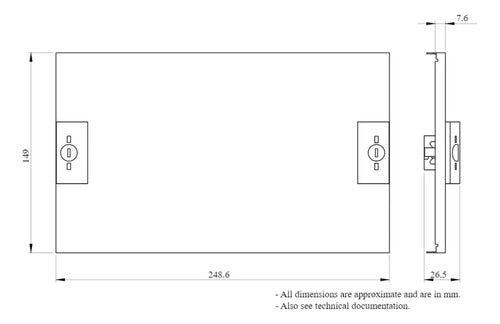 Placa Frontal Lvs03813 Schneider 150 X 250 Mm