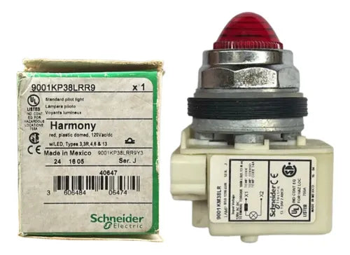Sinaleiro 30mm Metálico 9001kp38lrr9 Vermelho Schneider