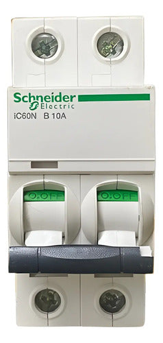 Disjuntor Acti9 Ic60n 2p Curva B 10a 440v A9f73210 Schneider
