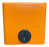 Botoeira Metalica Laranja 30mm 2 Furos Xapo2602 Schneider Laranja