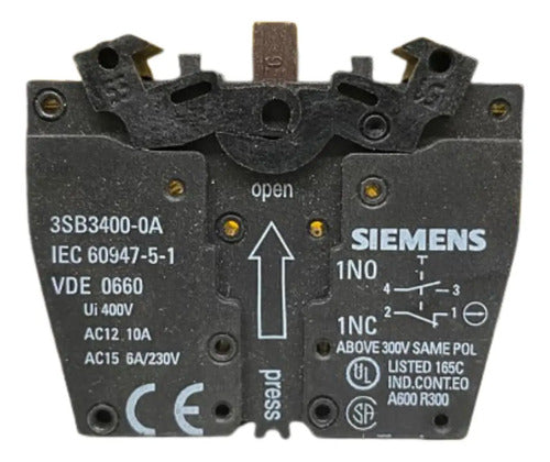 Chave Comutadora 2 Posiçoes 3sb3601-2ka11 Siemens