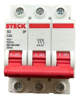 Kit C/ 2 Peças: Disjuntor Sdd63c40 3p 40a Curva C 3ka Steck