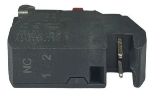 Kit Com 2 Peças: Bloco De Contato 1nf Zbe1024 Schneider Preto C/ Vermelho 1nf