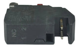 Kit Com 2 Peças: Bloco De Contato 1nf Zbe1024 Schneider Preto C/ Vermelho 1nf