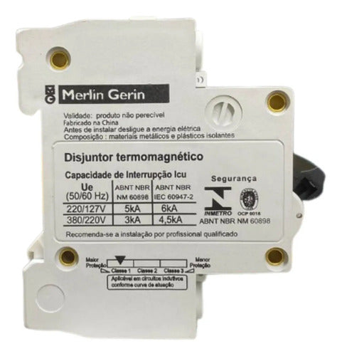 Kit C/ 2: Disjuntor Termomagnetico 3p 10a K32a3c10 Schneider