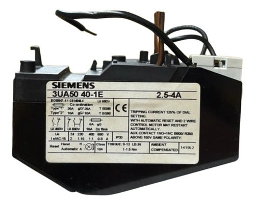 Relé De Sobrecarga 3ua5040-1e 2,5-4a Siemens