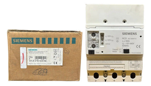 Bloco Vigi 160a 127/480v 3vl9216-5gc30 Siemens