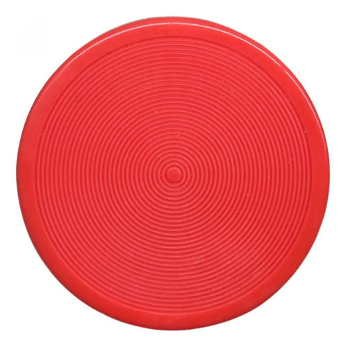Botão Metálico 30mm 9001kr25rh6 Vermelho 1nf Schneider Vermelho -
