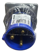 Plug Fix De Embutir 2p+t 63a 200/250v 6h Azul S3536w Steck Azul