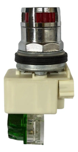 Botão 30mm Metálico 1na Vermelho 9001k3l35lrrh5 Schneider Vermelho