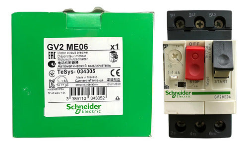 Disjuntor Motor Termomagnético 1-1,6a Gv2me06 Schneider 690v 50/60hz