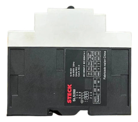 Disjuntor Motor Tripolar Sls280 40-63a Steck Sls2802c Não Informado 50/60 Hz