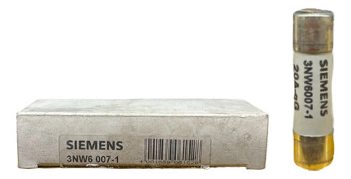 Kit Com 5: Fusivel Cilindrico 10x38mm 20a 3nw6007-1 Siemens 500v