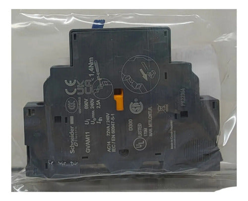 Bloco De Contato Auxiliar Gvam11 Schneider (linha Nova - Pt) 24...240 V Ca E 24...60 V Cc