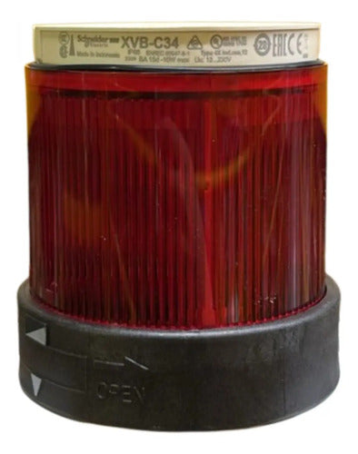 Módulo Luminoso P/ Xvb, Continuo, Vermelho, Xvbc34 Schneider Vermelho Menor Ou Igual A 250v